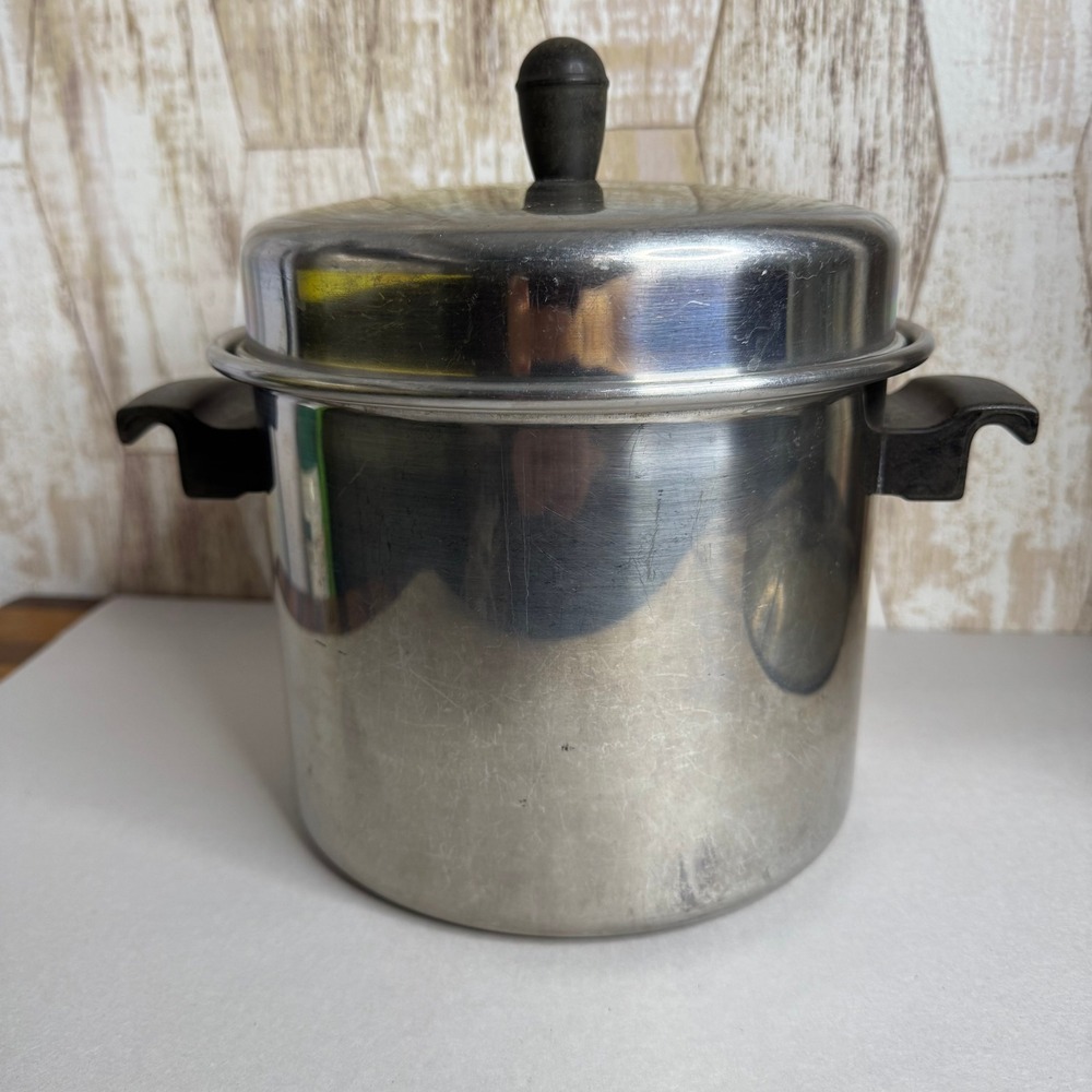 Solar-Sturges Permanent 18-8 Stainless Steel Stock Pot Lid Bakelite Handles